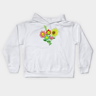 Flower Bouquet 2 Kids Hoodie